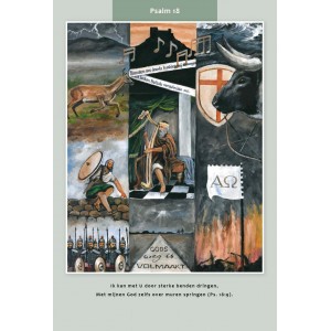 Kaart Psalm 18:9 - Ik kan met u door sterke benden dringen